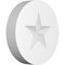 Ekena Millwork Standard Grayson Star Rosette With Square Edge, 5"W x 5"H x 1"P ROSP050X050X100GRY06 - alternate 1